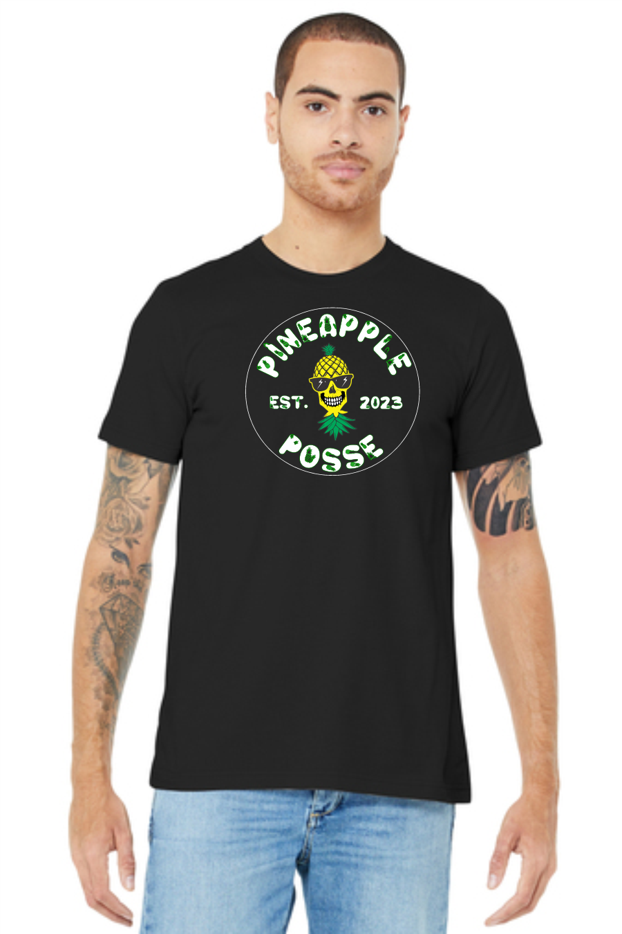 Pineapple Posse Design Long Sleeve T-Shirt